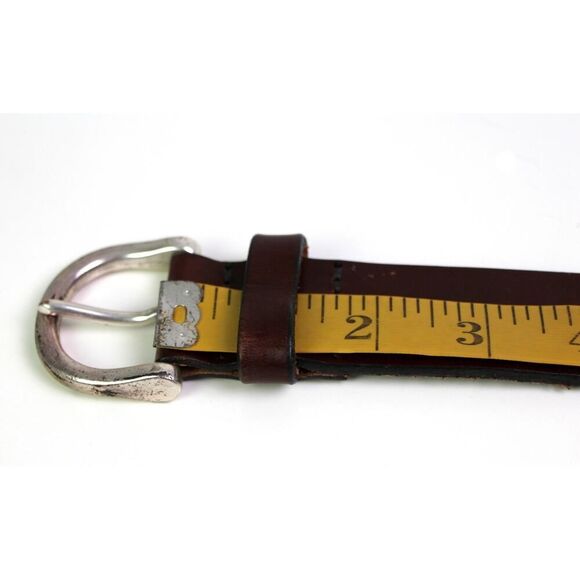 Old Navy BROWN GENUINE LEATHER 1 3/8"Wd DRESS CASUAL WOMEN'S BELT Size M (t89 - Picture 10 of 13